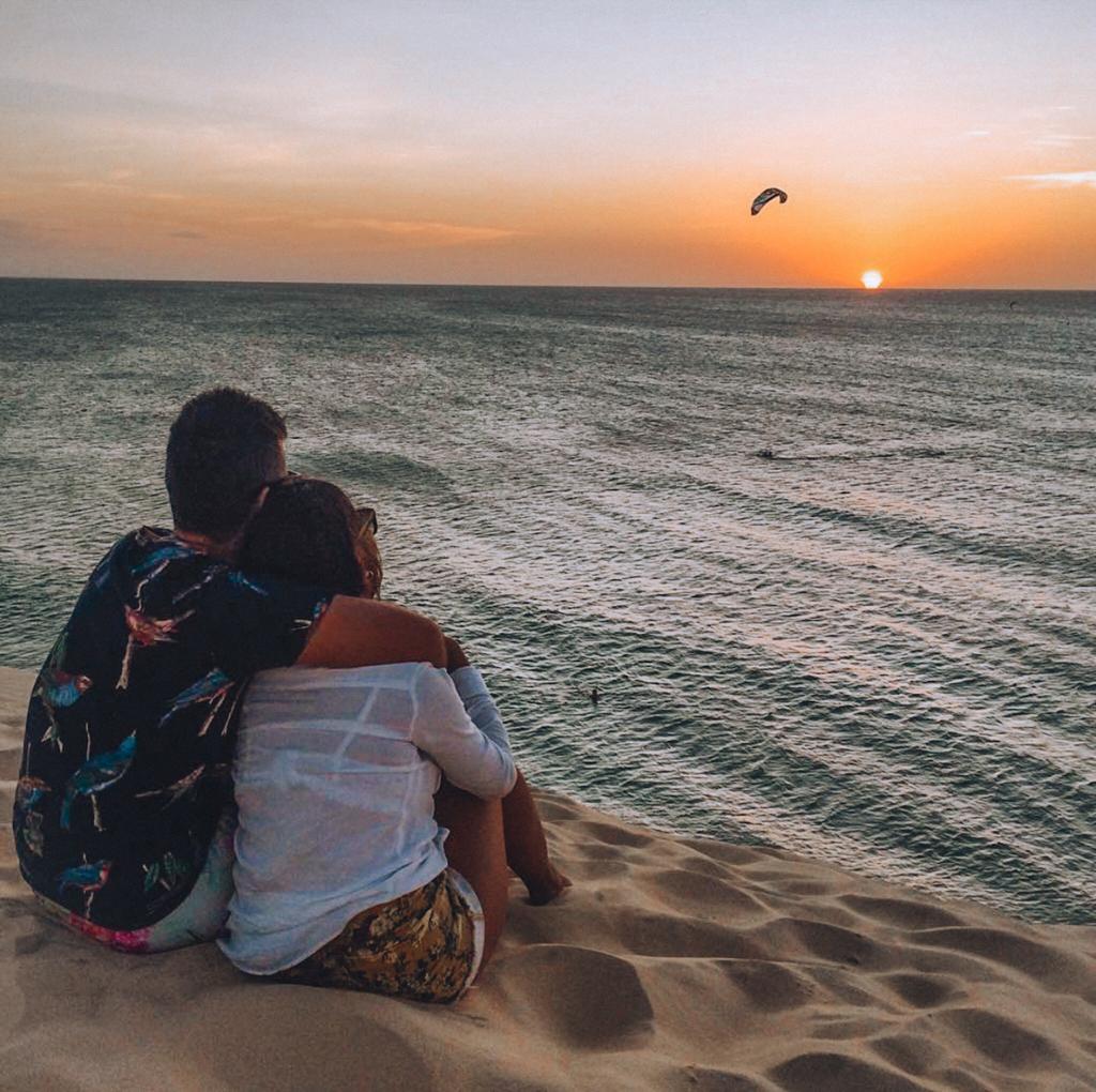 duna do por do sol jeri. melhor época para visitar jericoacoara.