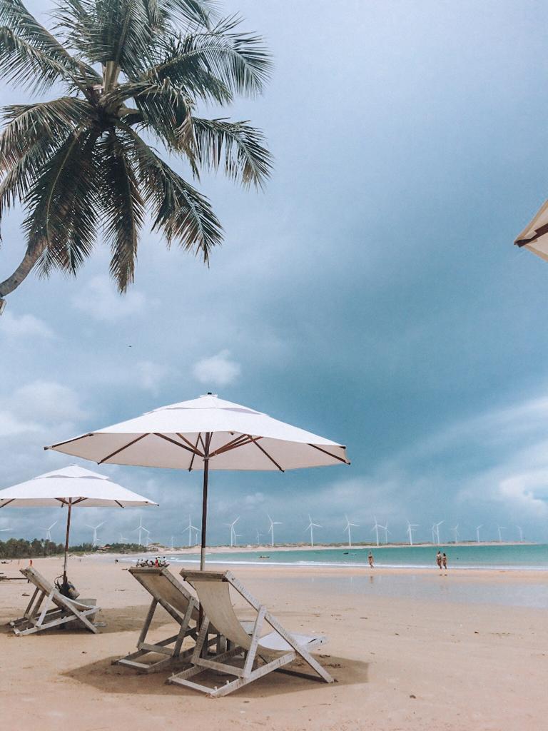 Barracas de praia em icaraizinho de amontada